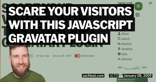 Scare Your Visitors with this JavaScript Gravatar Plugin