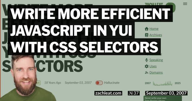 Write More Efficient Javascript in YUI with CSS Selectors