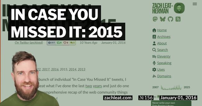 In Case You Missed It: 2015