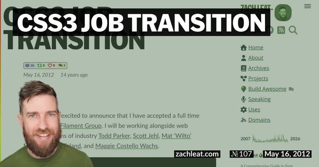 CSS3 Job Transition