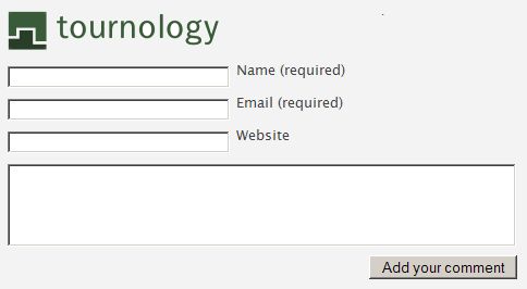 blog-comment Tournology Blog Comment Form