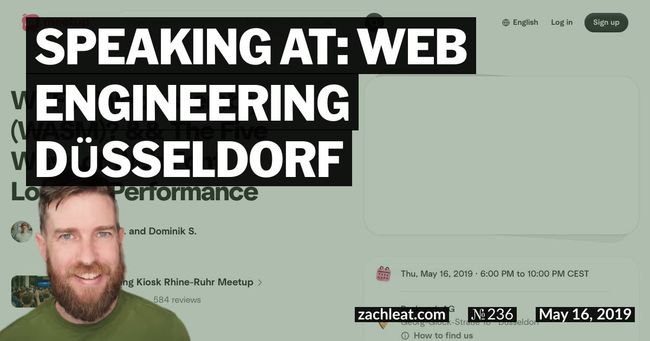 Speaking at: Web Engineering Düsseldorf