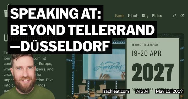 Speaking at: beyond tellerrand—Düsseldorf
