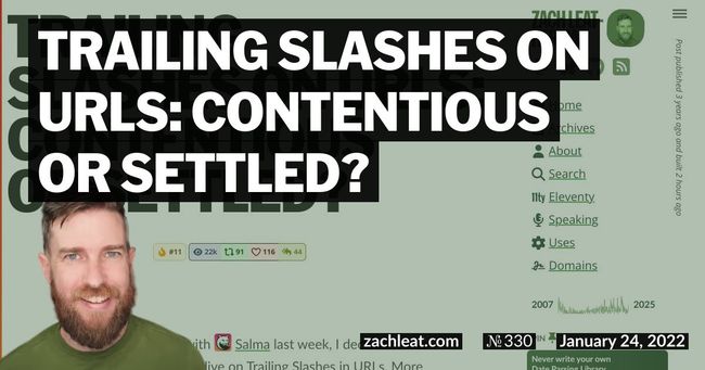 Trailing Slashes on URLs: Contentious or Settled?