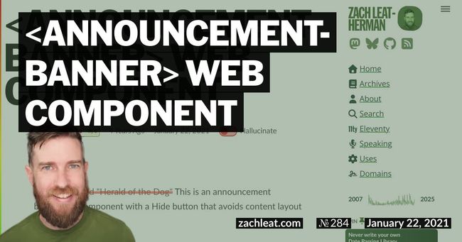 announcement-banner Web Component