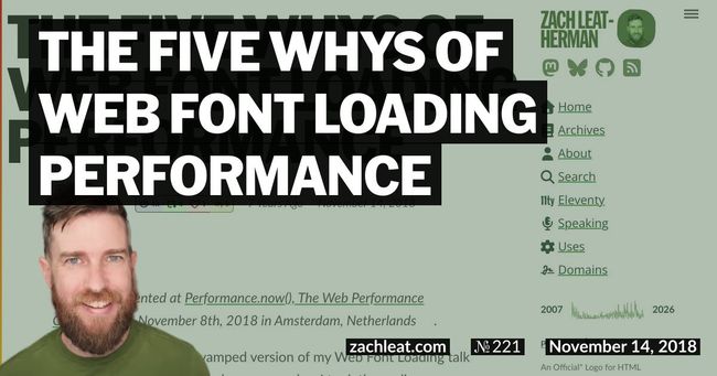 The Five Whys of Web Font Loading Performance