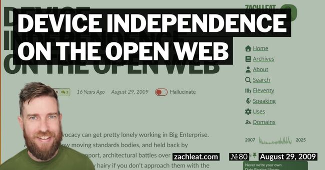 Device Independence on the Open Web