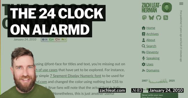 The 24 Clock on ALARMd