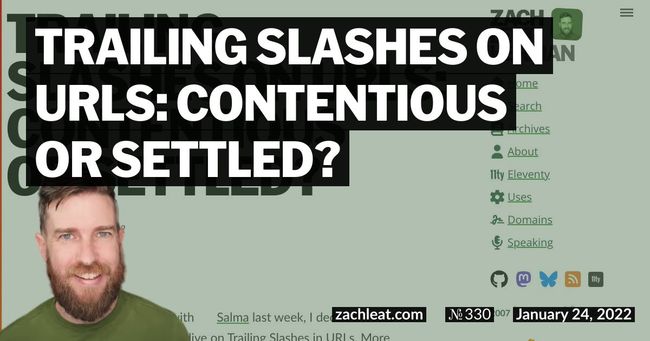 Trailing Slashes on URLs: Contentious or Settled?
