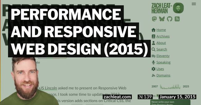 Performance and Responsive Web Design (2015)