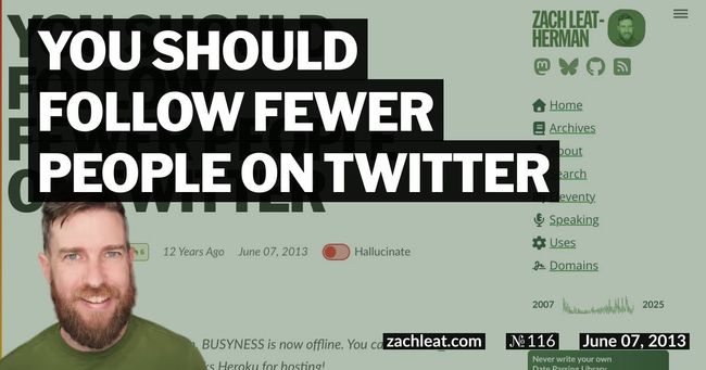 You Should Follow Fewer People on Twitter