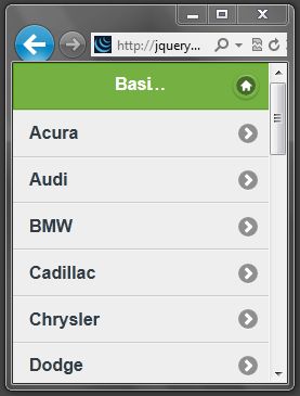 jQuery Mobile in IE9
