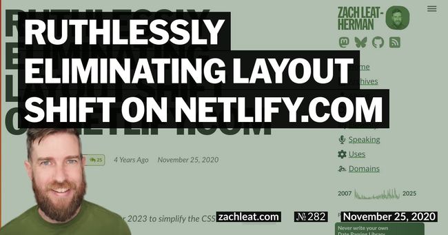 Ruthlessly Eliminating Layout Shift on netlify.com