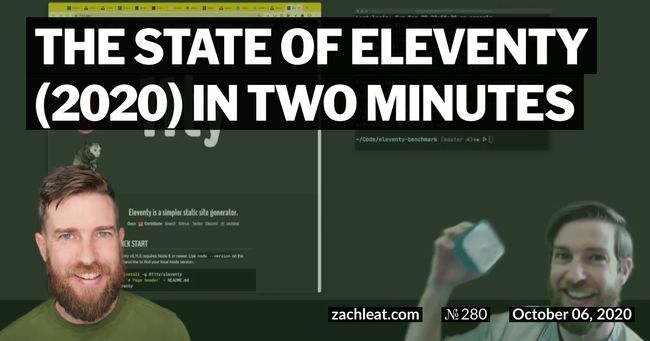 The State of Eleventy (2020) in Two Minutes
