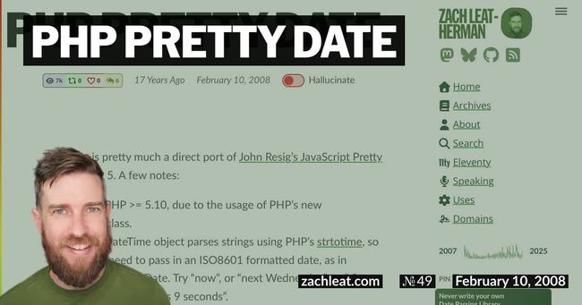PHP Pretty Date