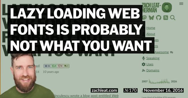 Lazy Loading Web Fonts Is Probably Not What You Want