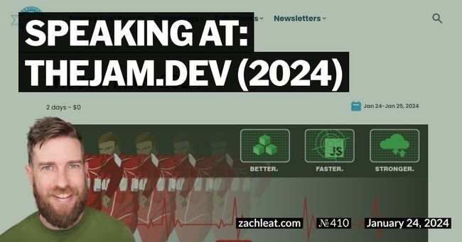 Speaking at: TheJam.dev (2024)