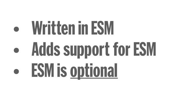 11ty is written in ESM, adds support for ESM in your projects, but ESM remains optional.