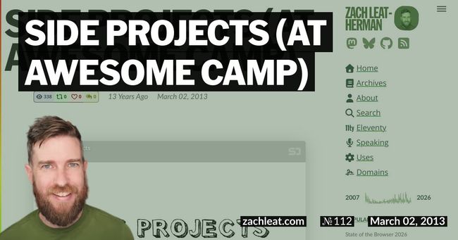 Side Projects (at Awesome Camp)