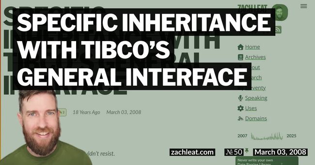 Specific Inheritance with TIBCO’s General Interface