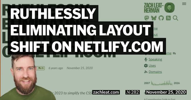Ruthlessly Eliminating Layout Shift on netlify.com