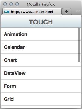 DHTMLx Touch in Firefox