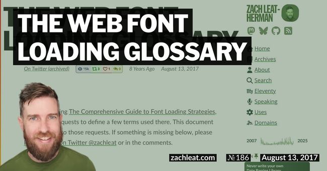 The Web Font Loading Glossary