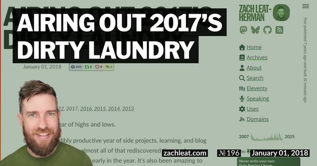 Airing Out 2017’s Dirty Laundry