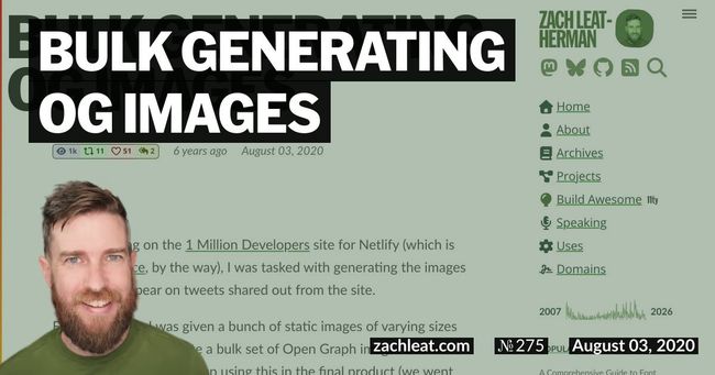 Bulk Generating OG Images