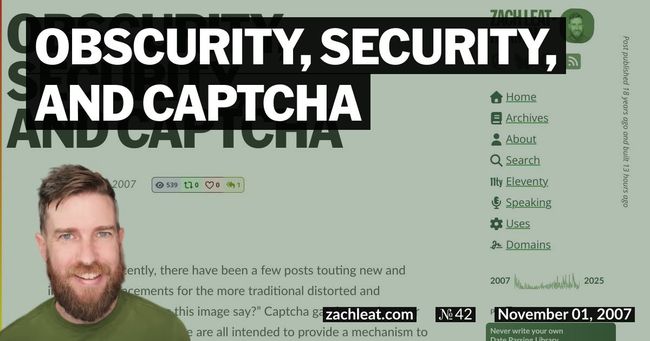 Obscurity, Security, and Captcha