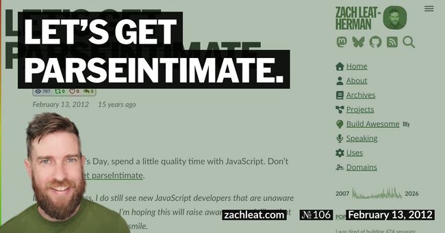 Let’s get parseIntimate.