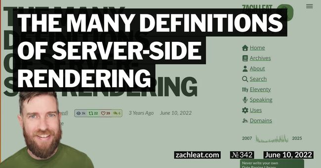 The many definitions of Server-Side Rendering