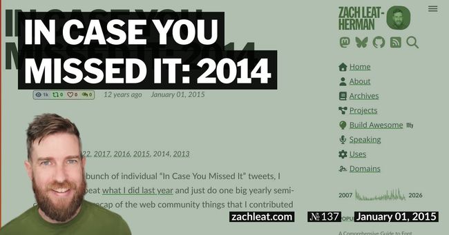 In Case You Missed It: 2014