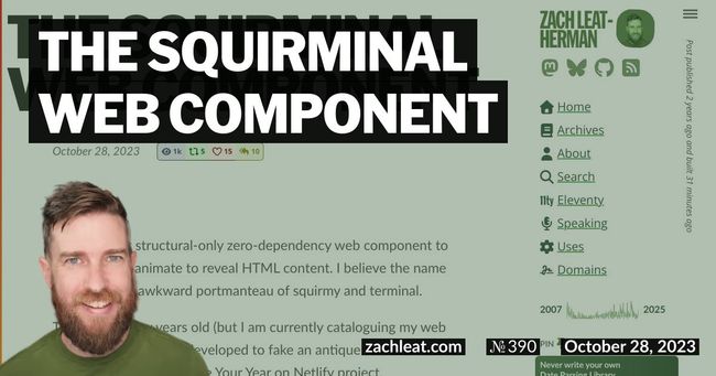 The Squirminal Web Component