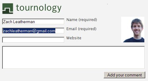 blog-comment-after Tournology Blog Comment Form With Gravatar