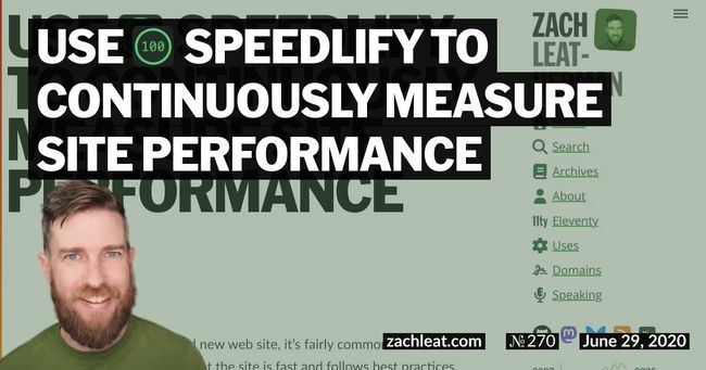 Use Speedlify to Continuously Measure Site Performance