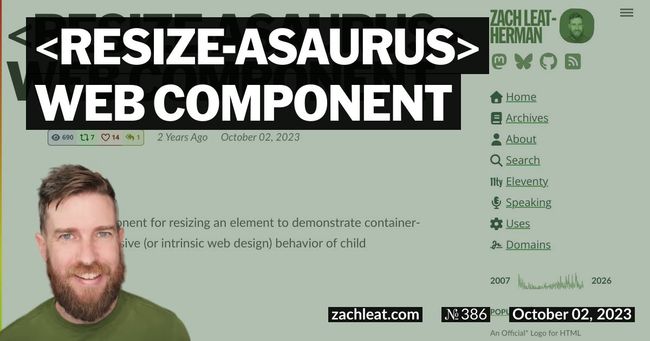 resize-asaurus Web Component