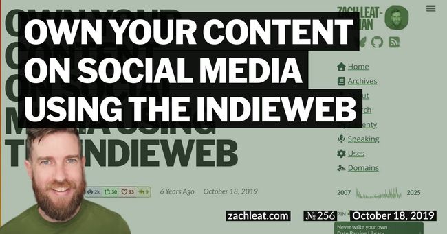 Own Your Content on Social Media Using the IndieWeb