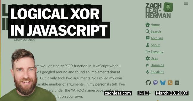 Logical XOR in JavaScript