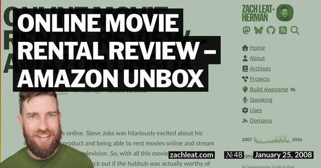 Online Movie Rental Review – Amazon Unbox
