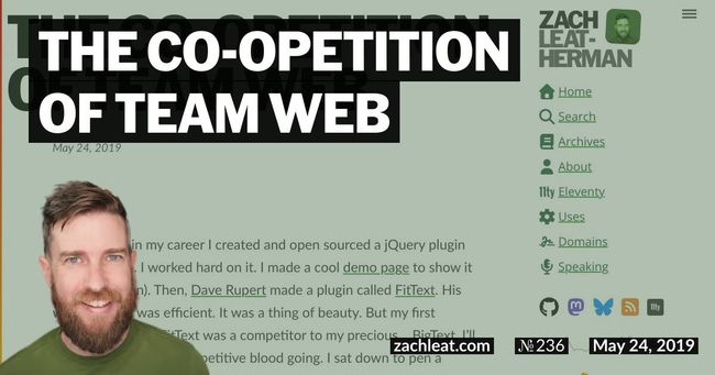 The Co-opetition of Team Web