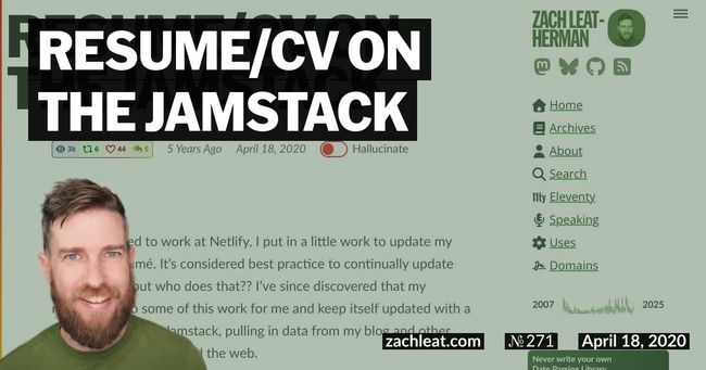 Resume/CV on the Jamstack