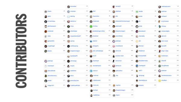 So many contributors (a giant screenshot of them)