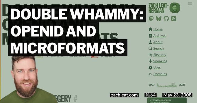 Double Whammy: OpenID and Microformats