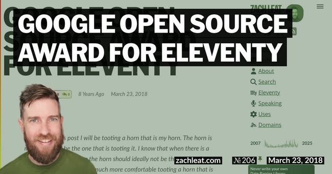 Google Open Source Award for Eleventy
