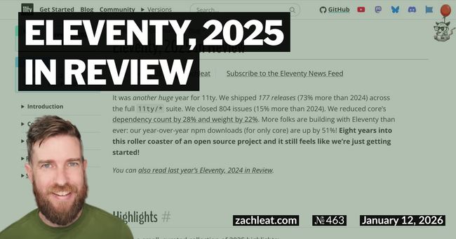 Eleventy, 2025 in Review